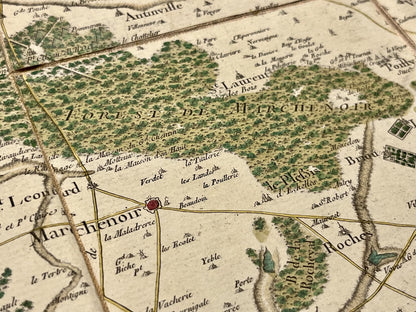 Carte Cassini Loir-et-Cher ancienne