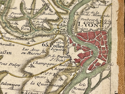 Carte Cassini Lyon