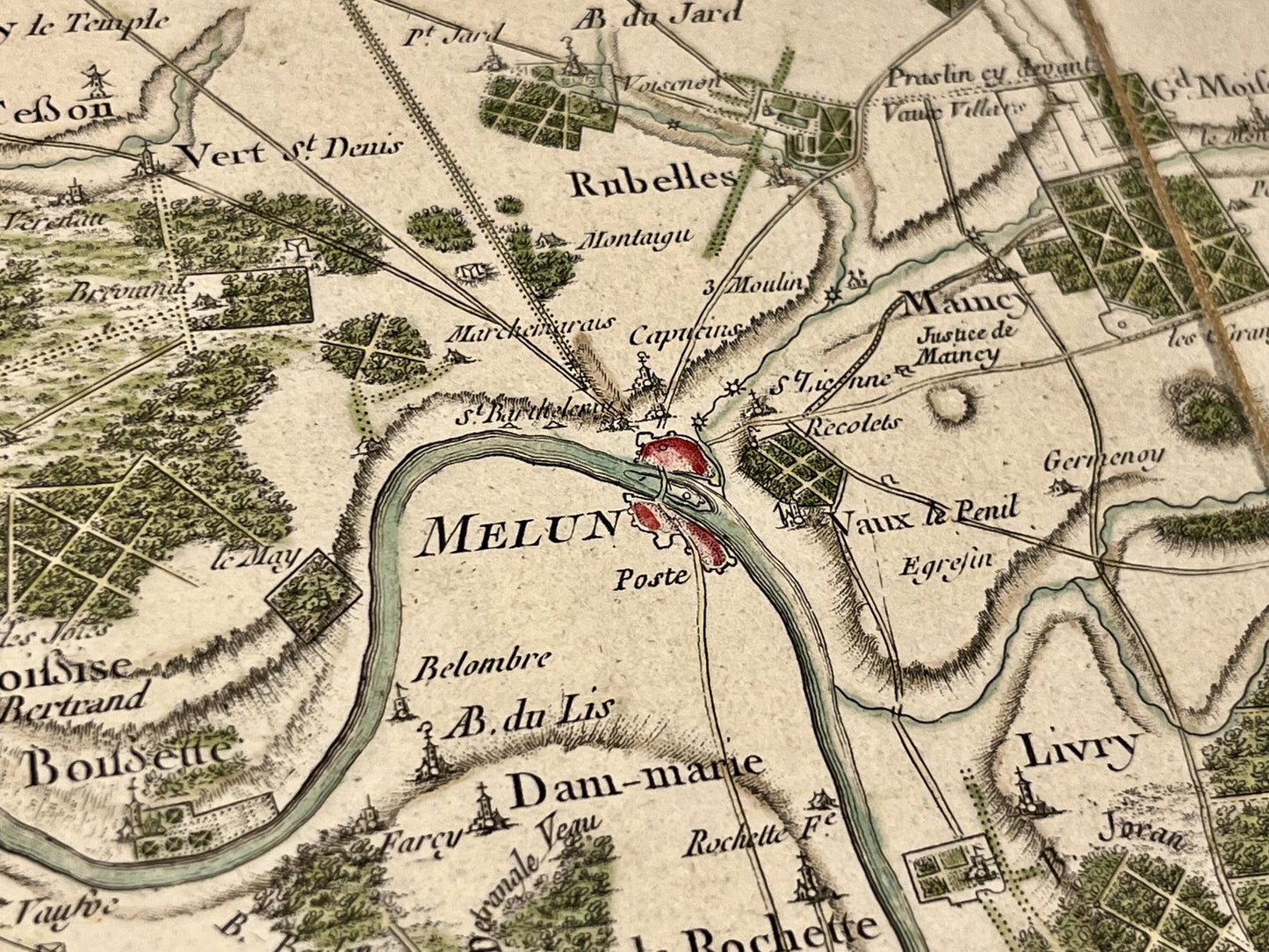Carte Cassini Melun