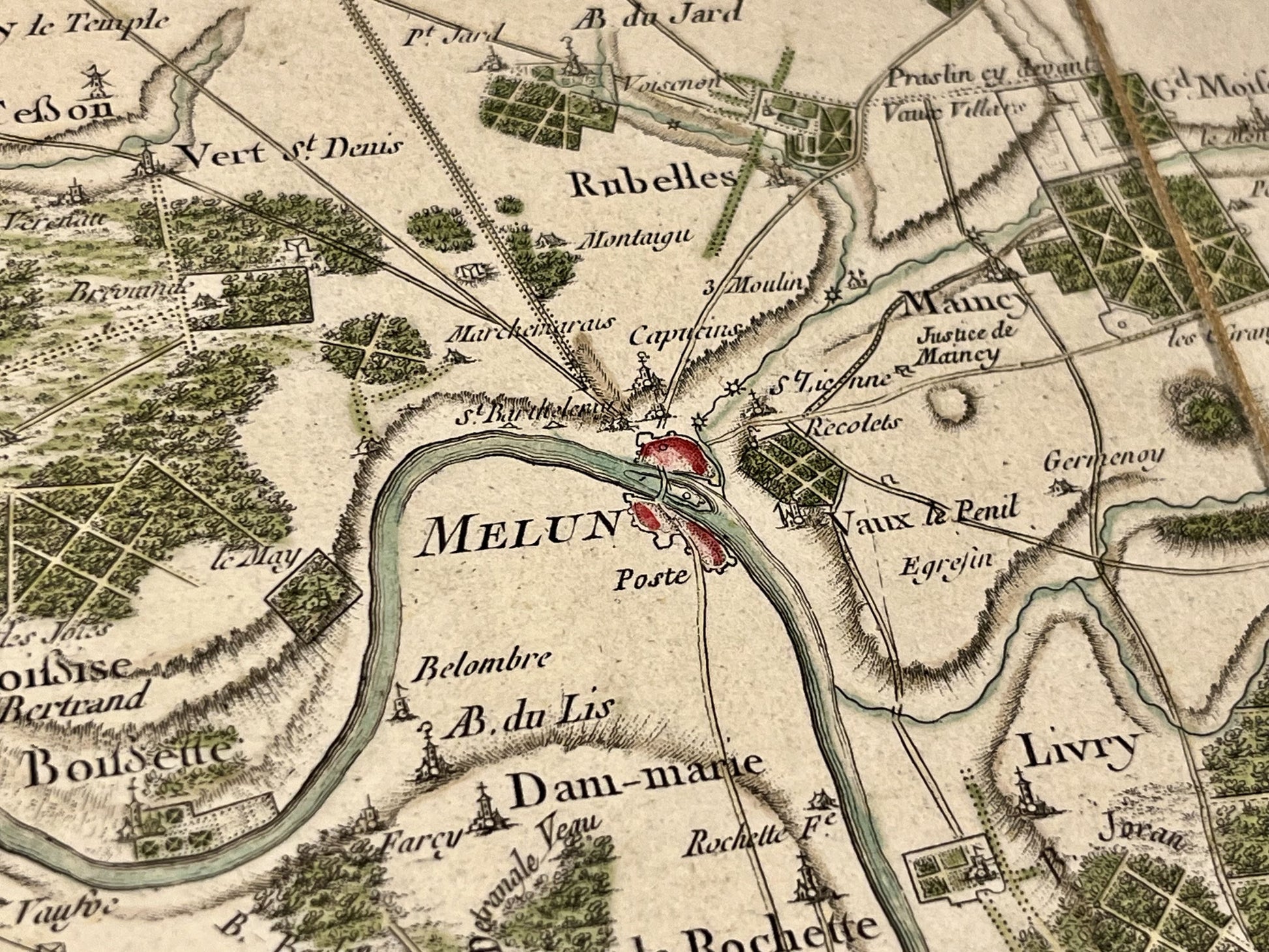 Carte Cassini Melun