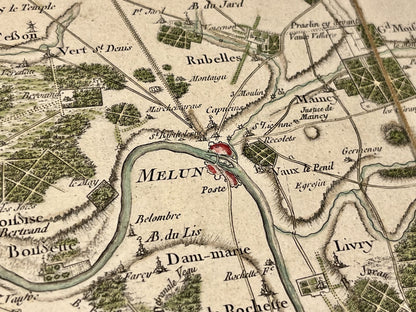 Carte Cassini Melun