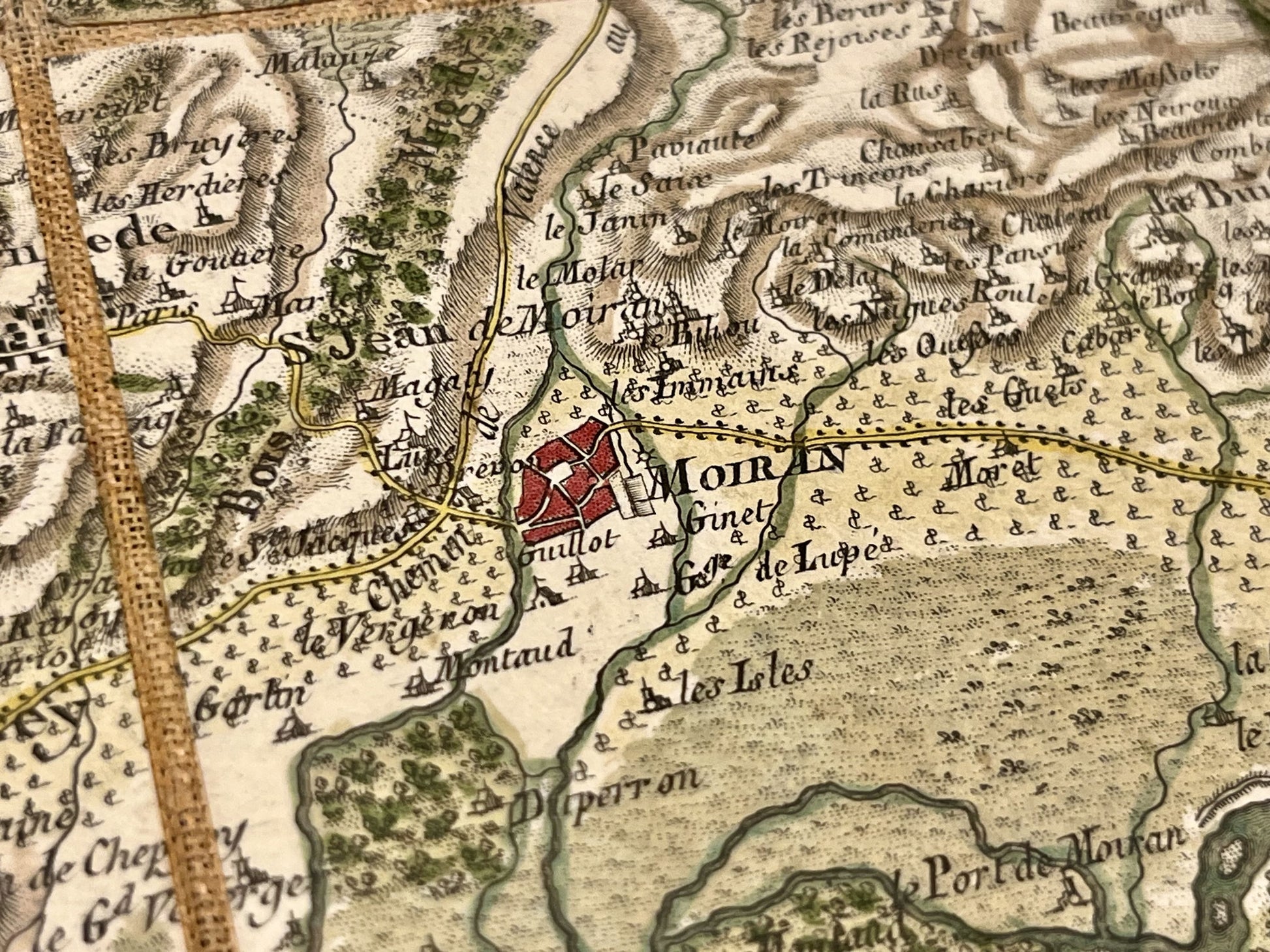 Carte Cassini Moiran Isere