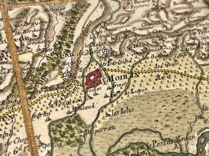 Carte Cassini Moiran Isere
