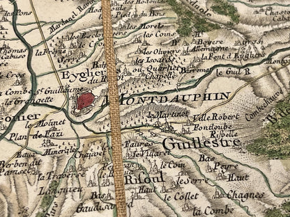 Carte Cassini Mont-Dauphin Guillestre