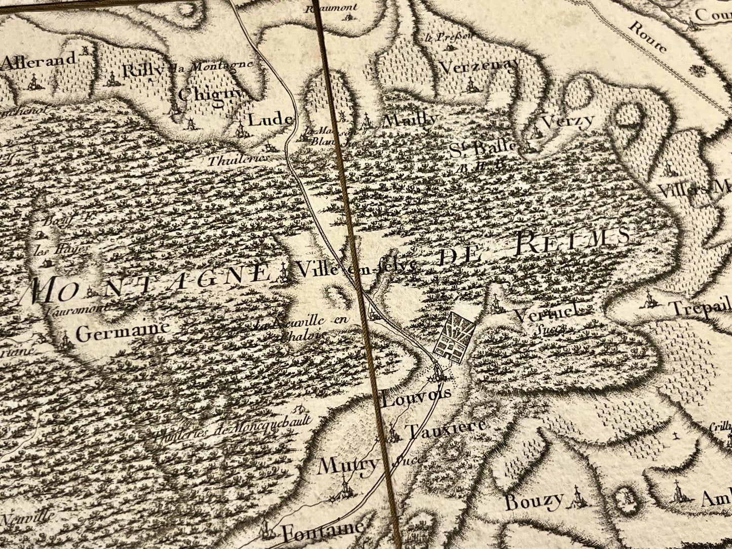 Carte Cassini Montagne de Reims