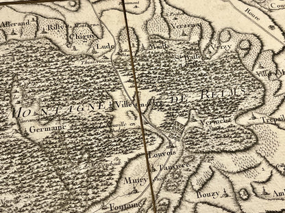 Carte Cassini Montagne de Reims