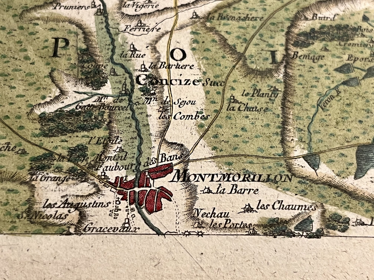 Carte Cassini Montmorillon authentique