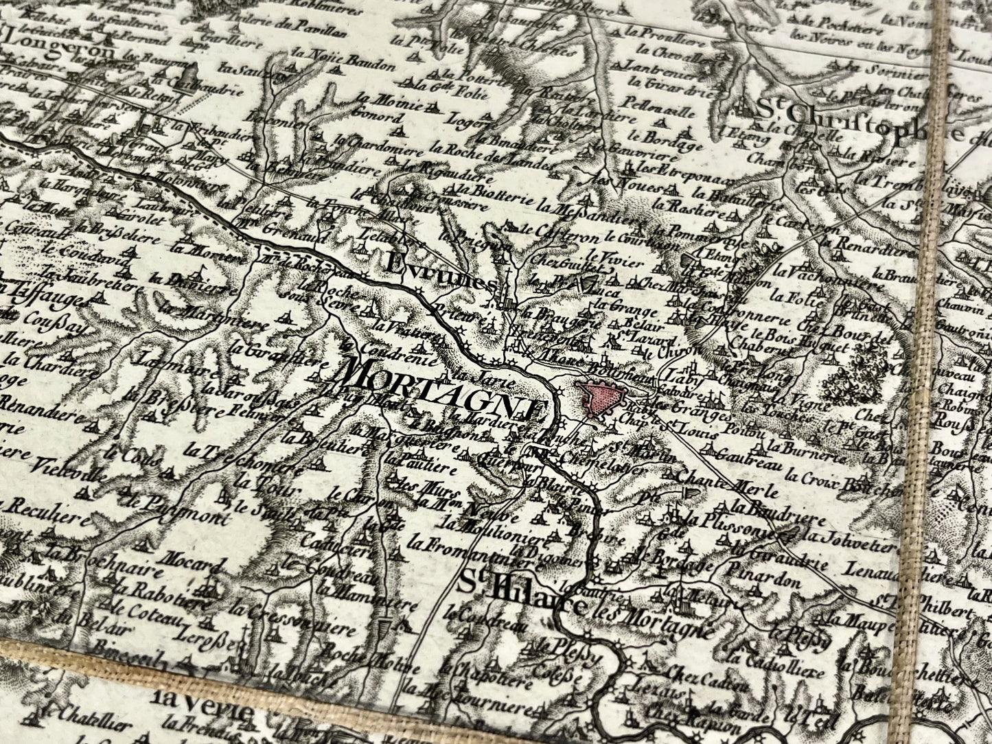 Carte Cassini Mortagne sur Sevre