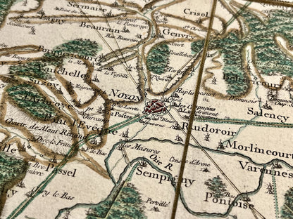 Carte Cassini Noyon Oise