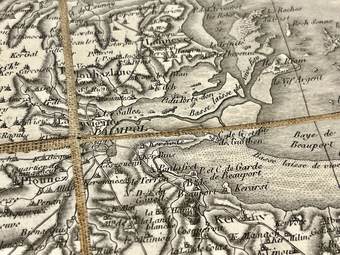 Carte Cassini Paimpol ancienne