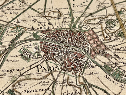 Carte Cassini Paris