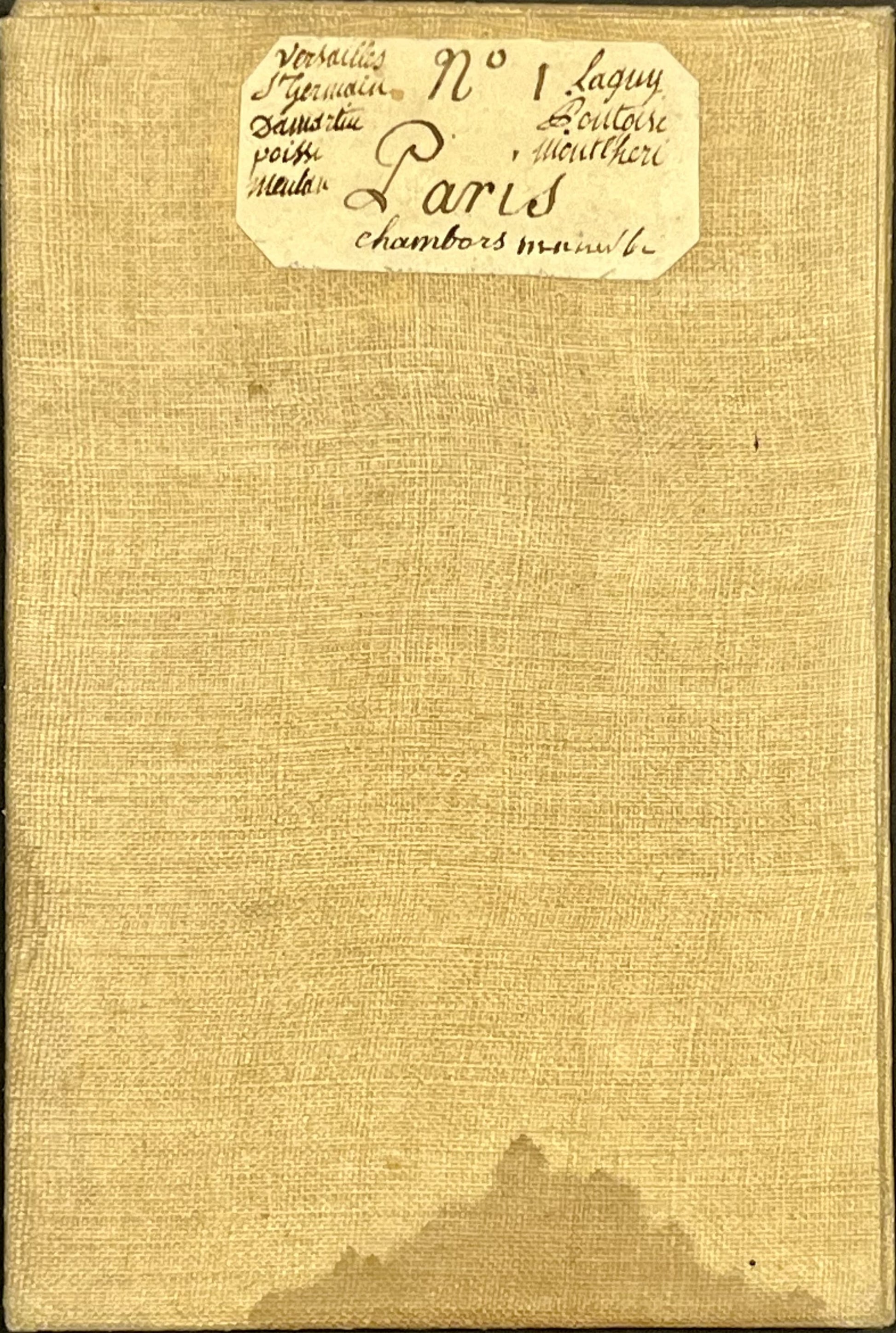 Carte Cassini Paris entoilee
