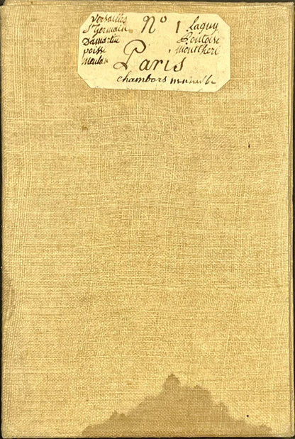 Carte Cassini Paris entoilee