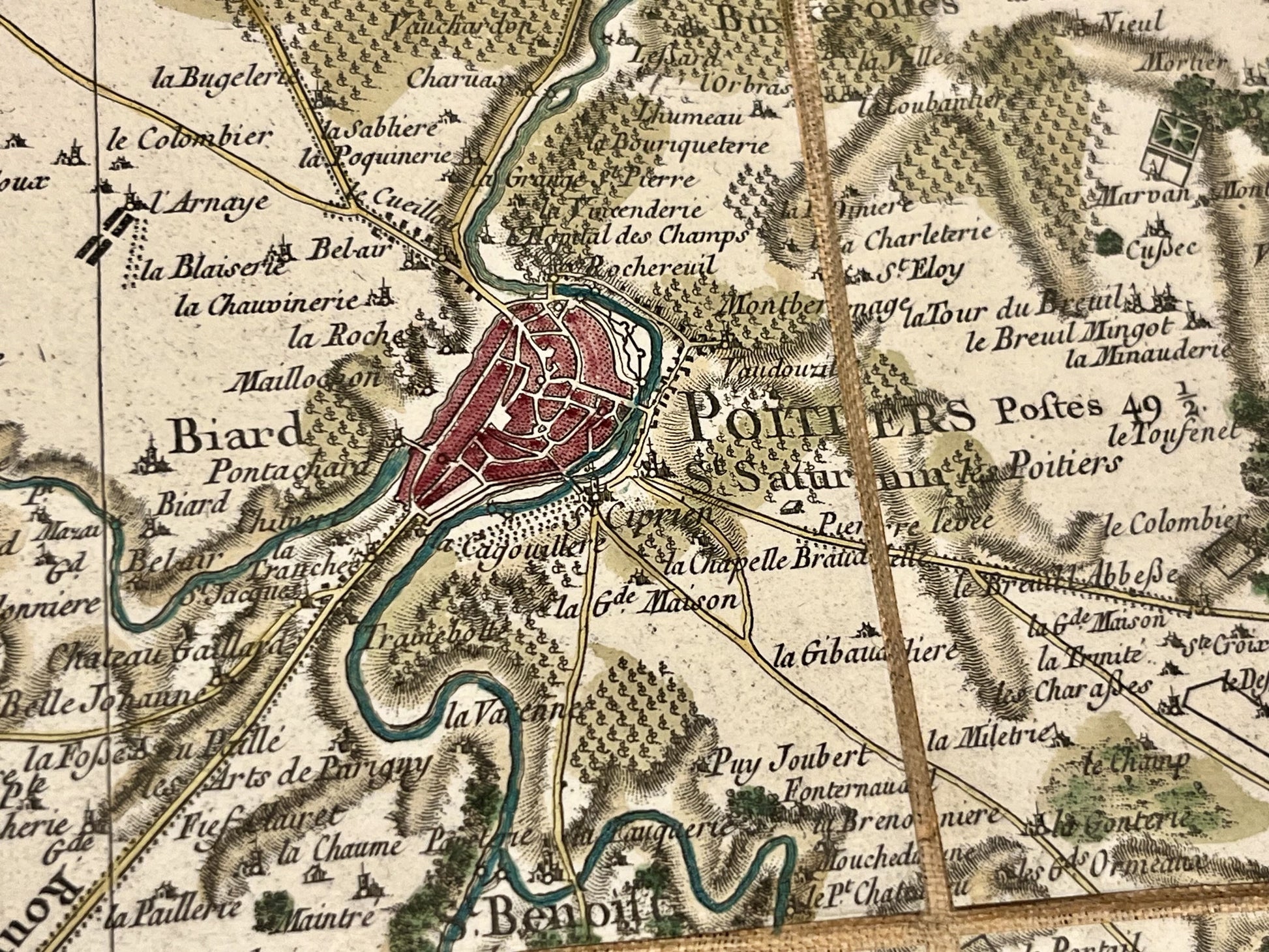 Carte Cassini Poitiers