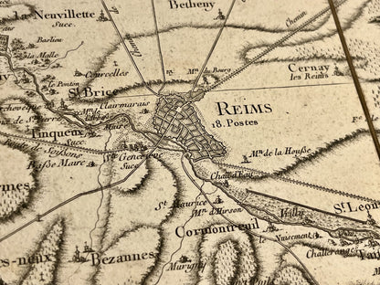 Carte Cassini Reims