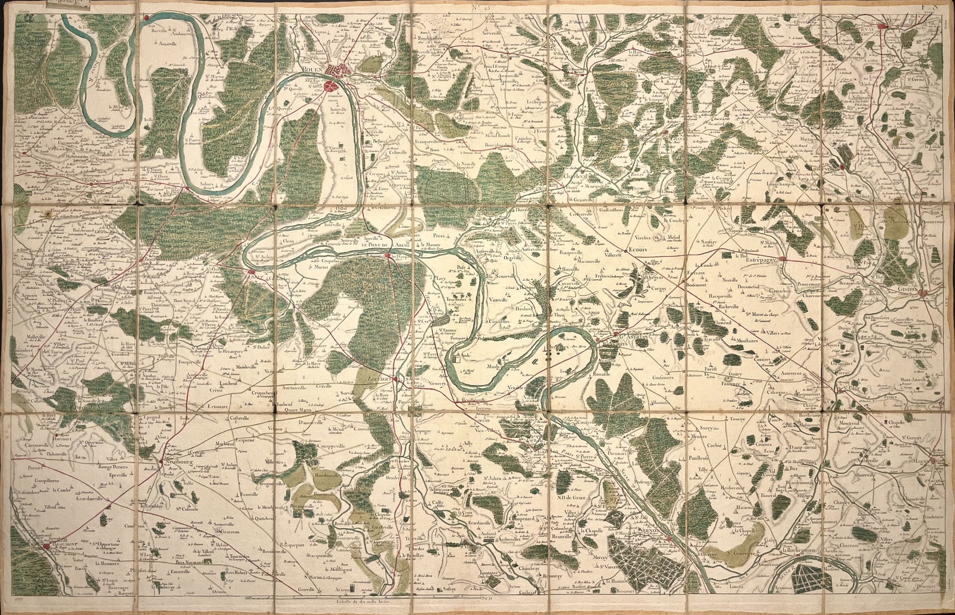 Carte Cassini Rouen