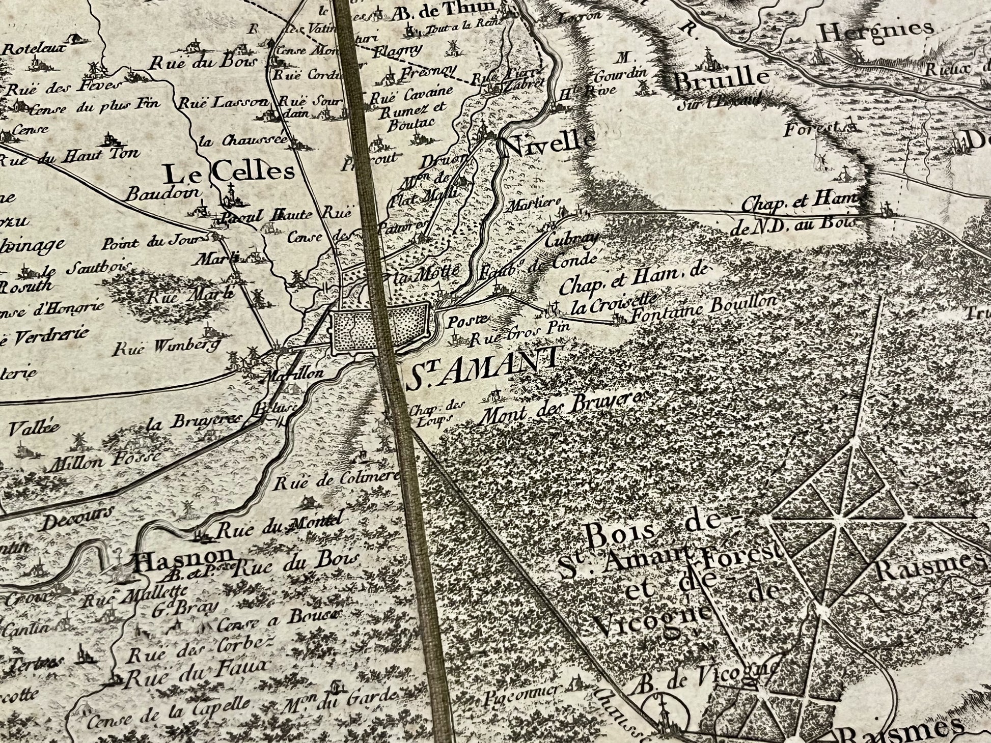 Carte Cassini Saint-Amand-les-Eaux