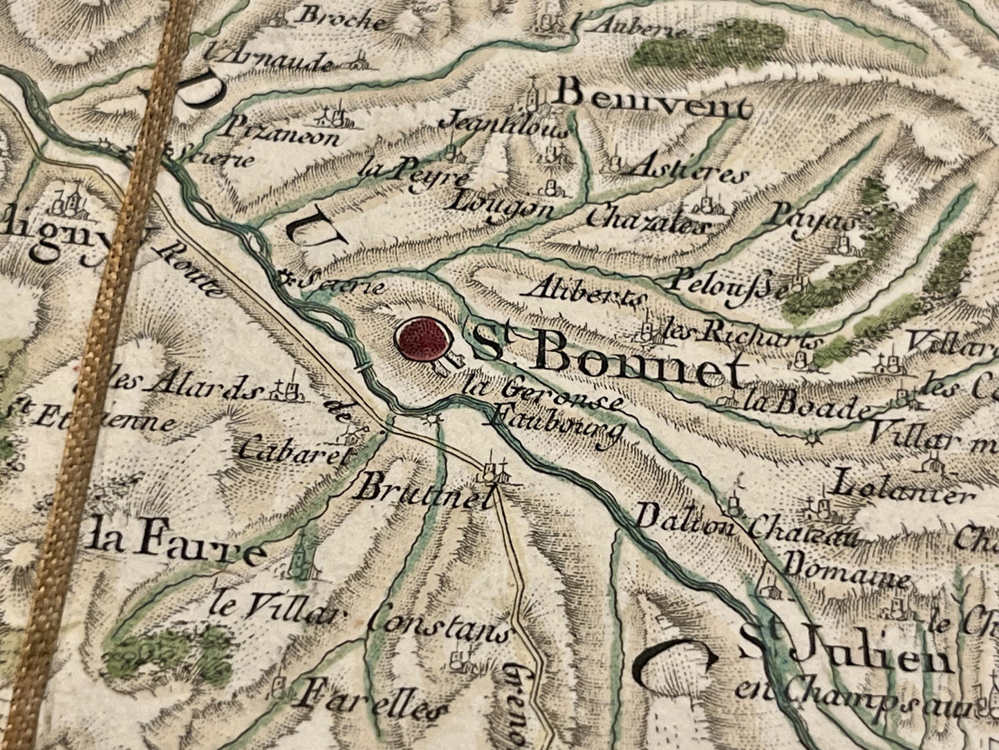 Carte Cassini Saint-Bonnet Isere