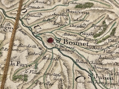 Carte Cassini Saint-Bonnet Isere