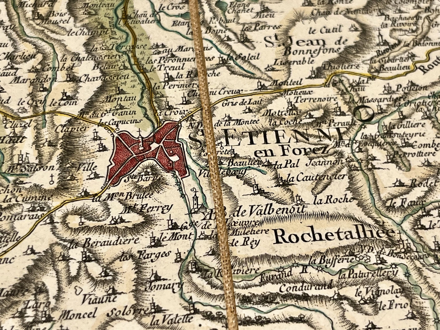 Carte Cassini Saint-Etienne