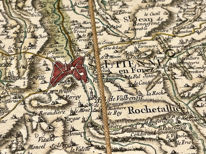 Carte Cassini Saint-Etienne