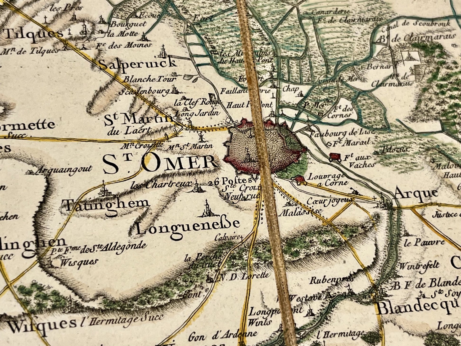 Carte Cassini Saint-Omer Pas-de-Calais