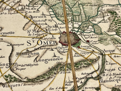Carte Cassini Saint-Omer Pas-de-Calais