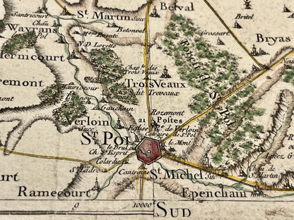 Carte Cassini Saint-Pol-en-Ternoise