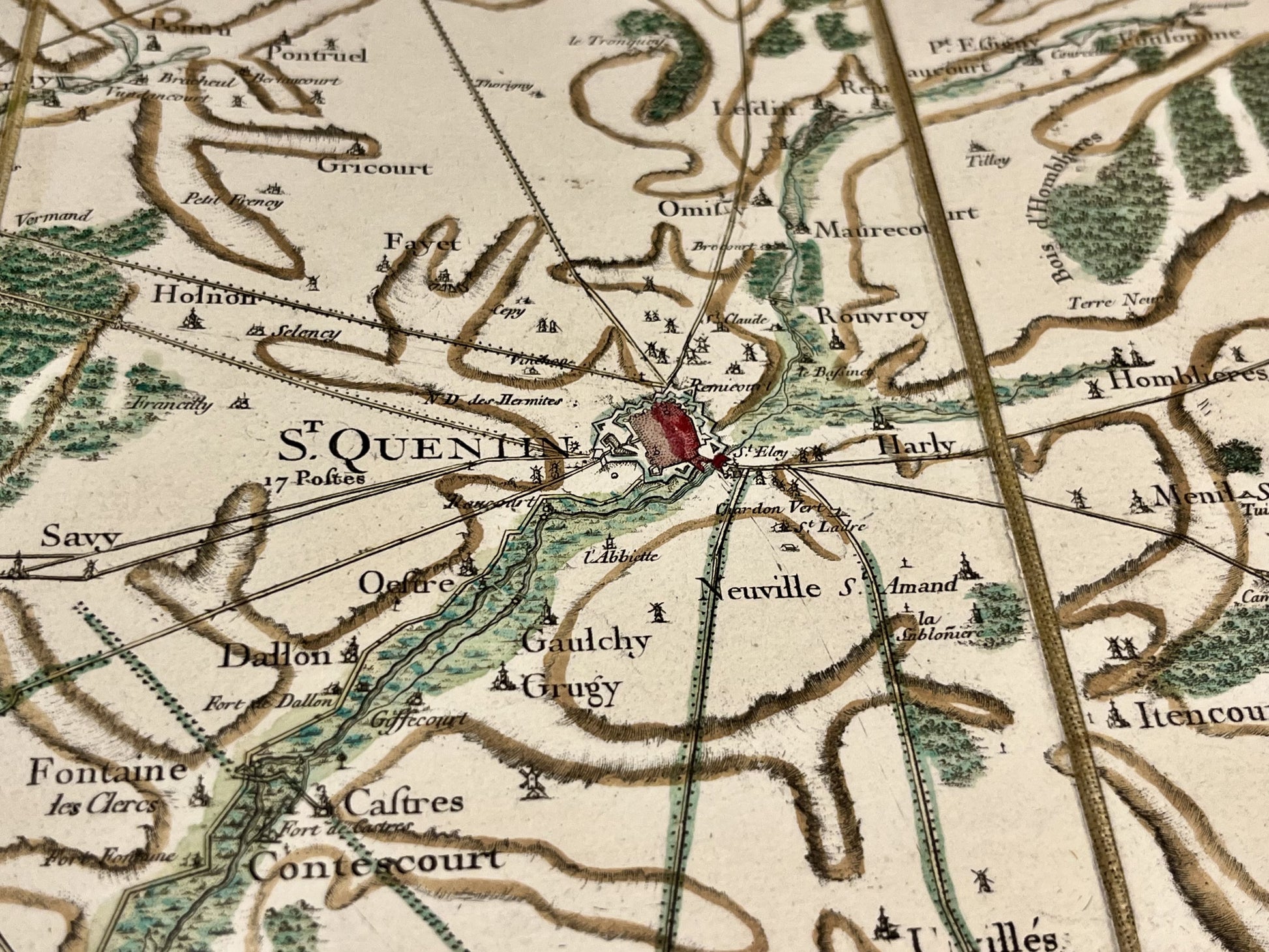 Carte Cassini Saint-Quentin