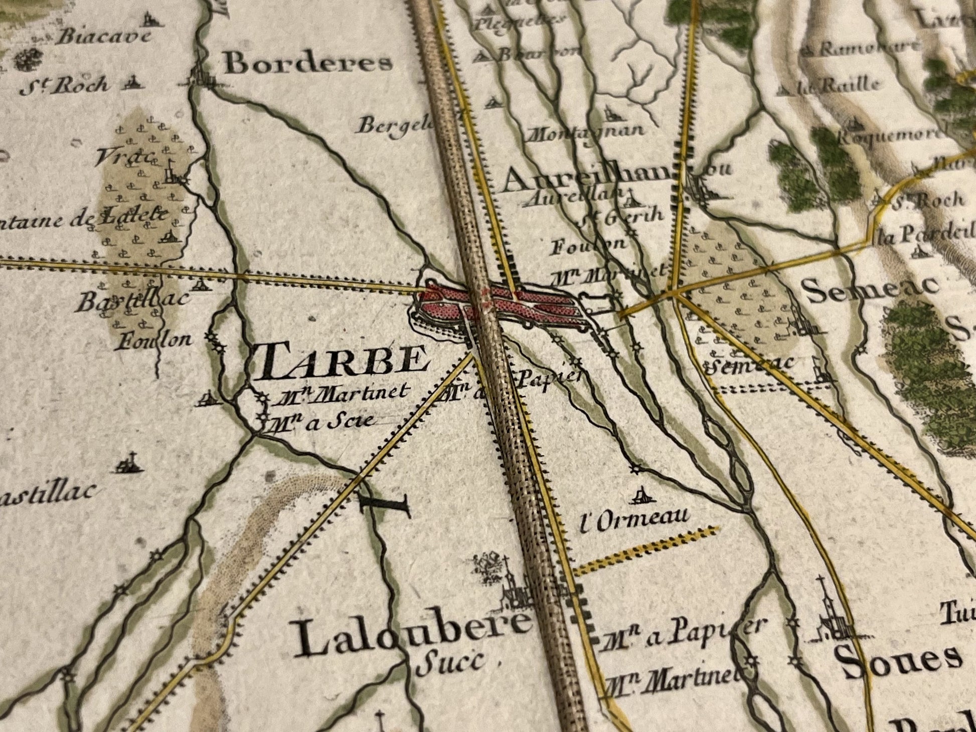 Carte Cassini Tarbes