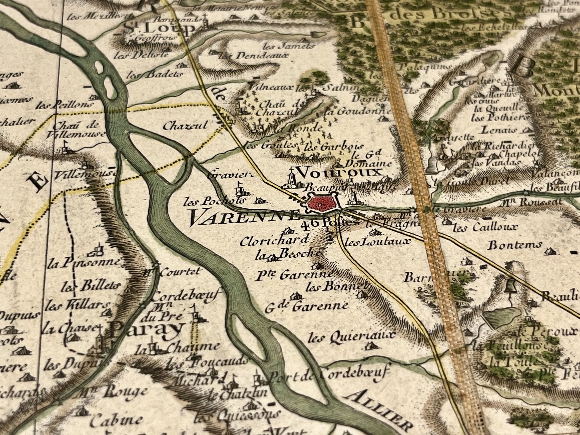 Carte Cassini Varennes-sur-Allier