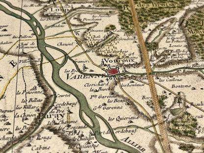 Carte Cassini Varennes-sur-Allier