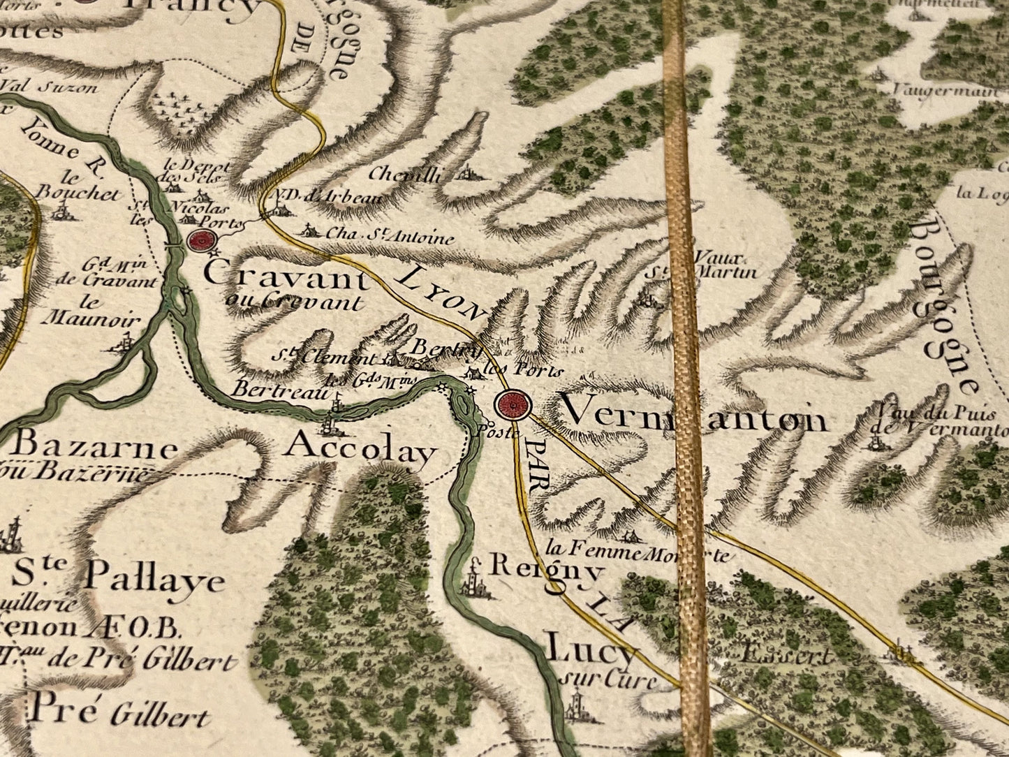 Carte Cassini Vermenton Yonne