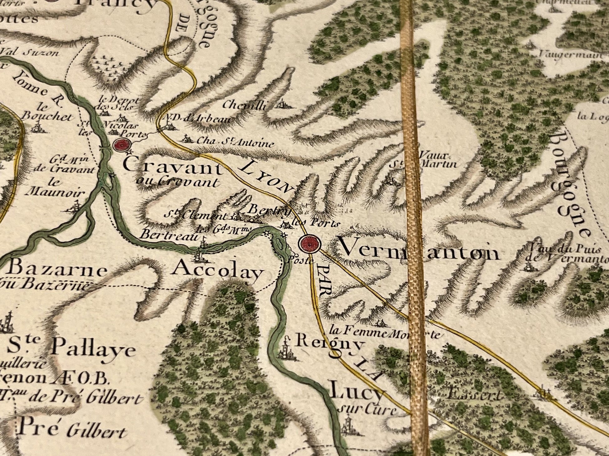 Carte Cassini Vermenton Yonne