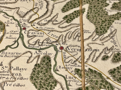 Carte Cassini Vermenton Yonne