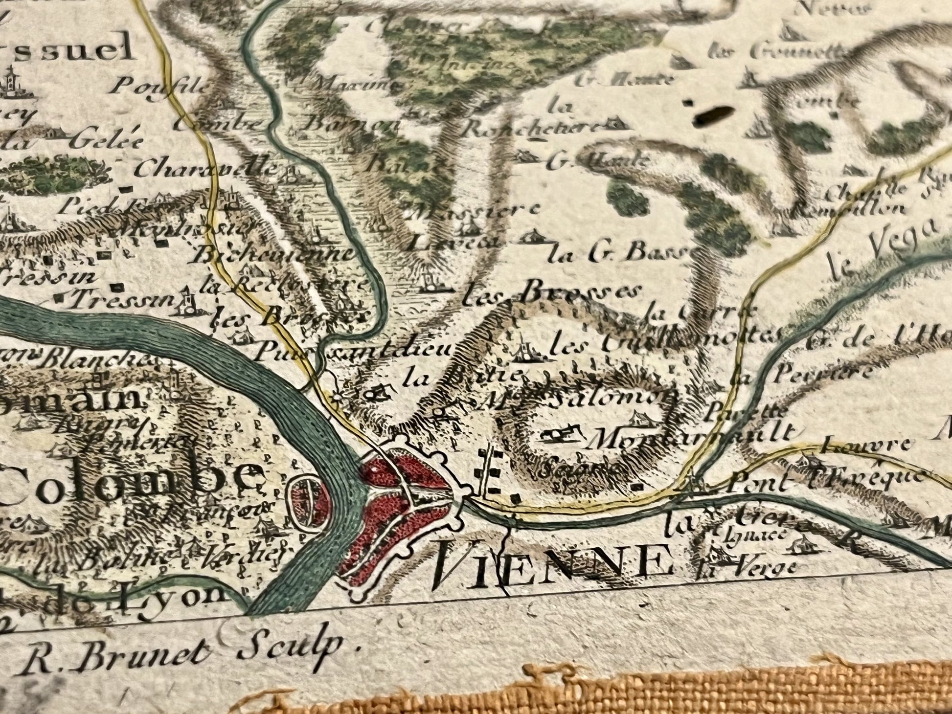 Carte Cassini Vienne Isere