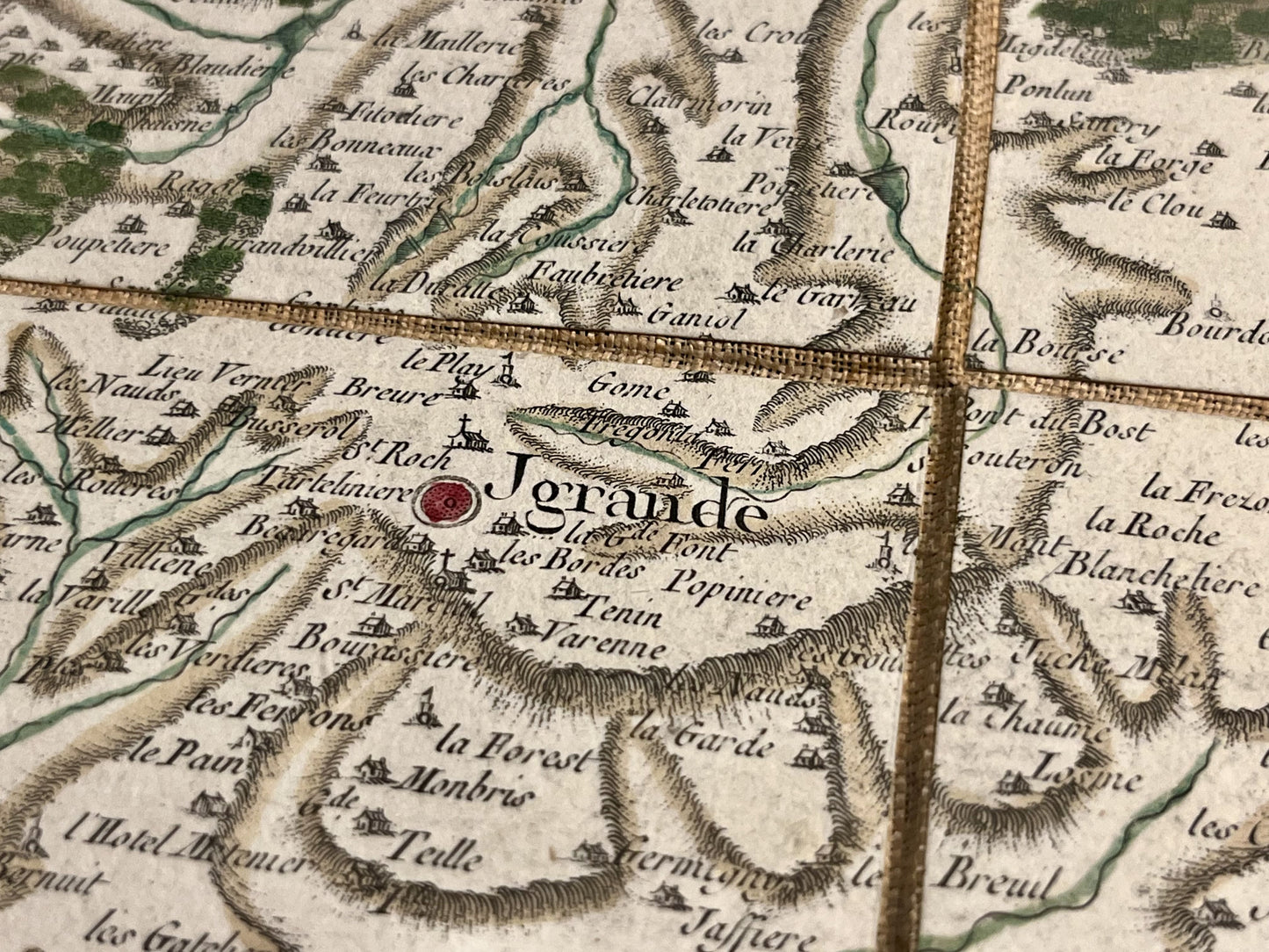 Carte Cassini Ygrande authentique