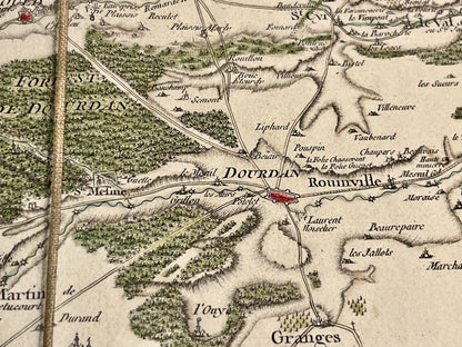 Carte Cassini Yvelines Dourdan