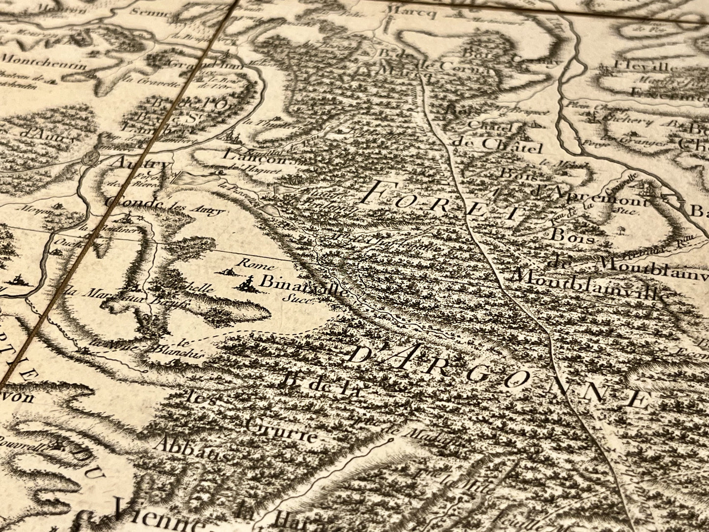 Carte Cassini ancienne Argonne