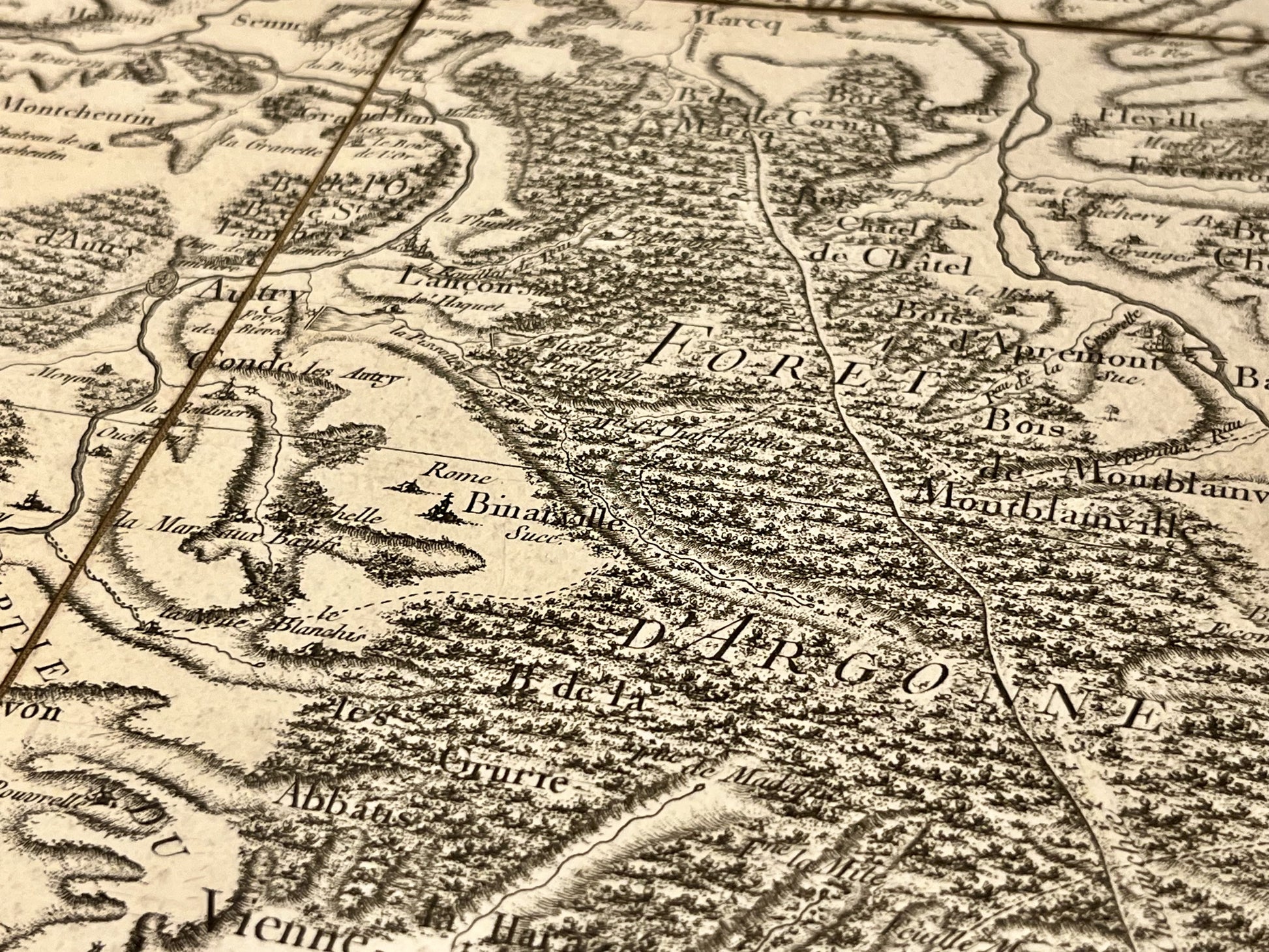 Carte Cassini ancienne Argonne