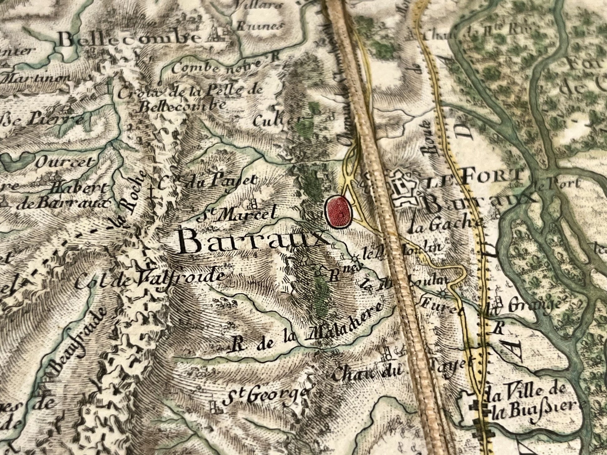 Carte Cassini ancienne Barraux