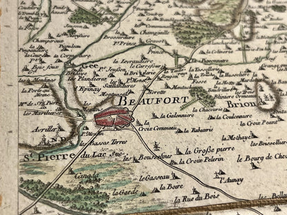 Carte Cassini ancienne Beaufort en Anjou