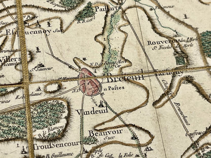 Carte Cassini ancienne Breteuil