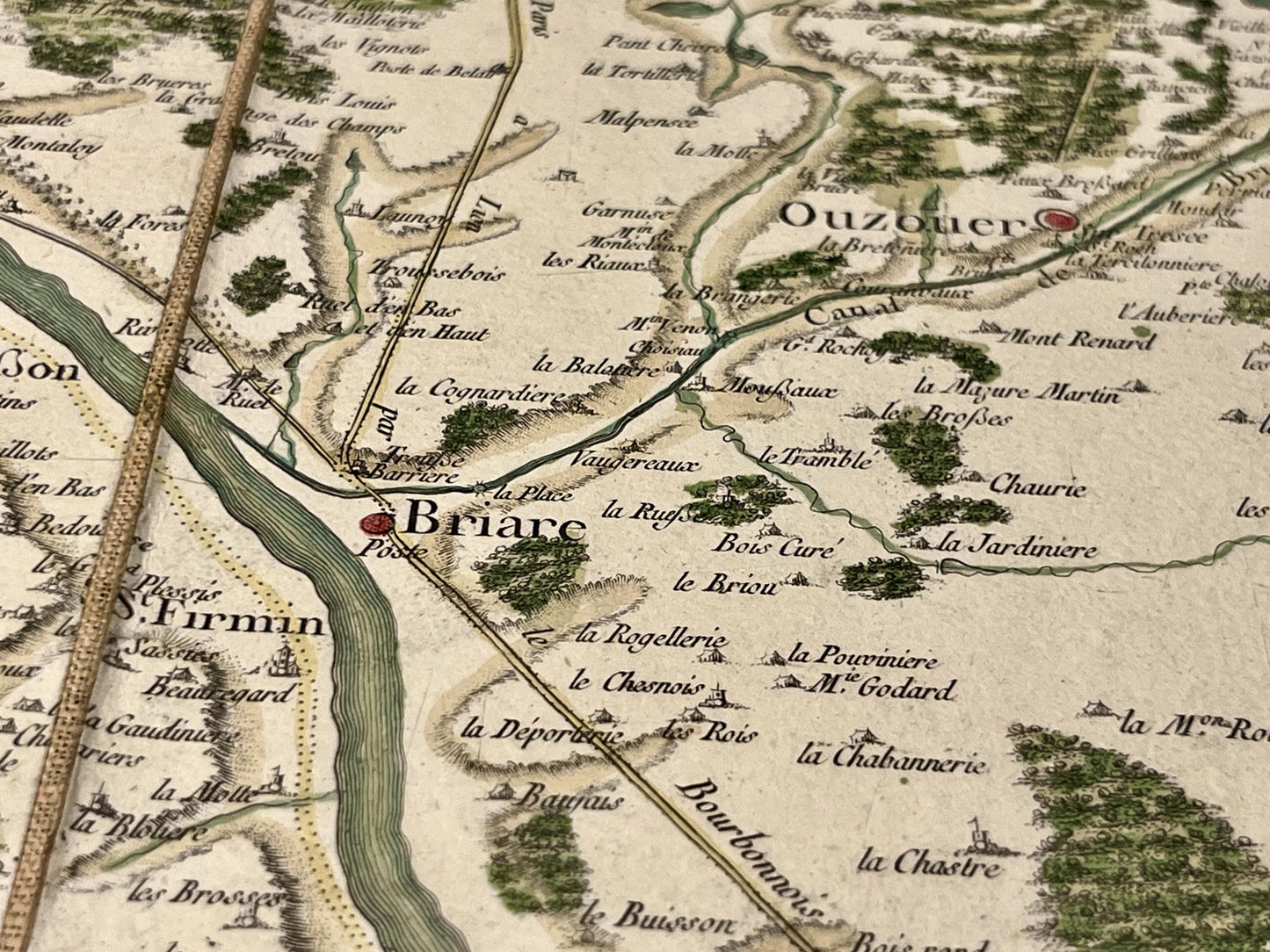Carte Cassini ancienne Briare