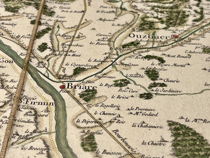 Carte Cassini ancienne Briare