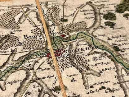 Carte Cassini ancienne Chateauroux