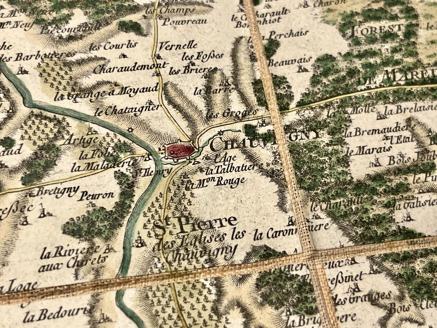 Carte Cassini ancienne Chauvigny