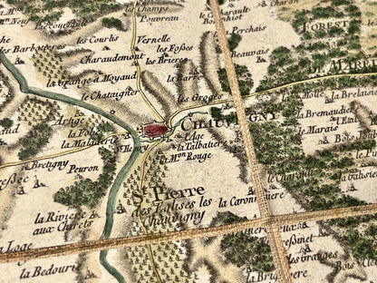 Carte Cassini ancienne Chauvigny