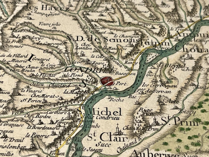 Carte Cassini ancienne Condrieu