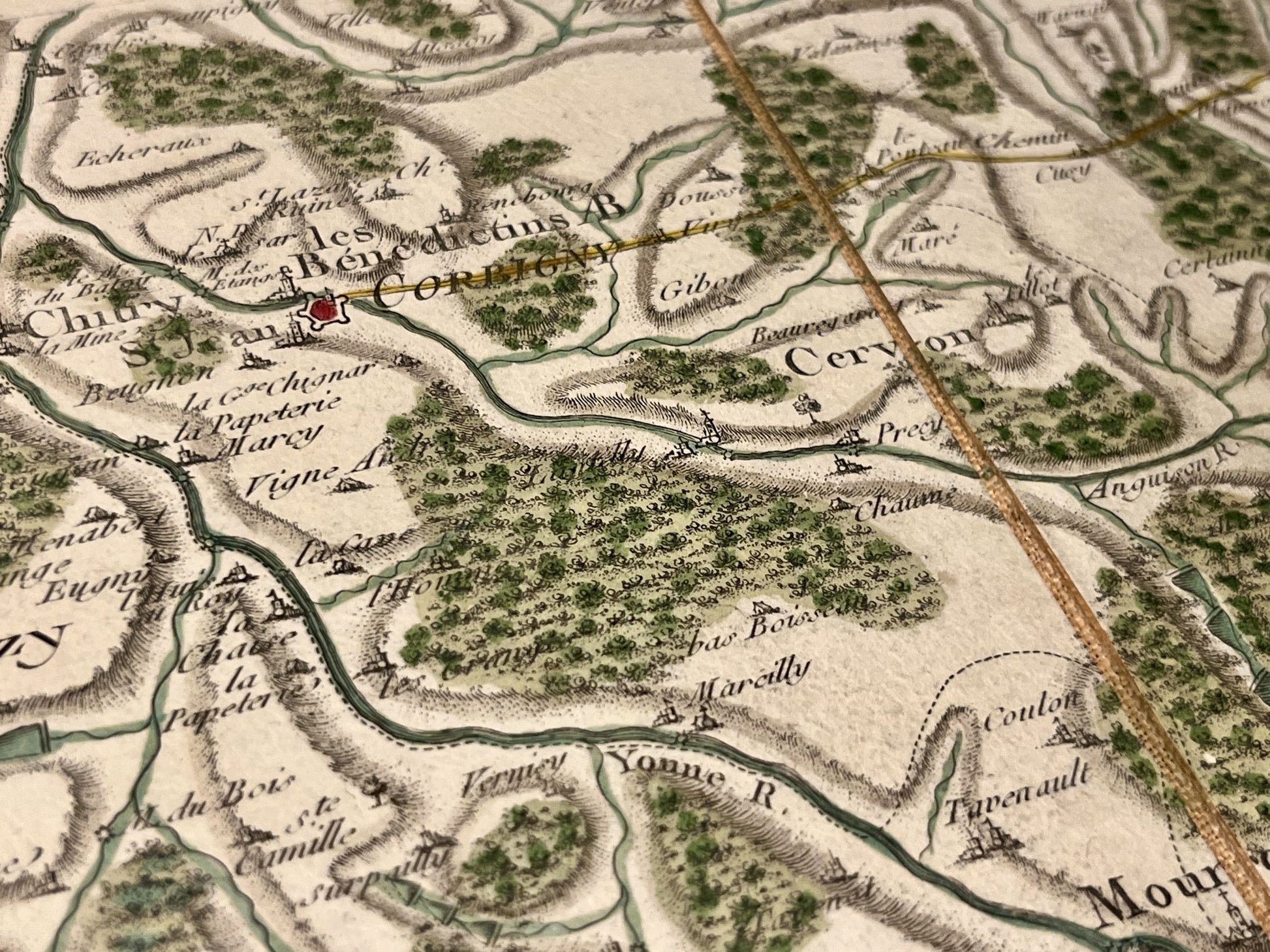 Carte Cassini ancienne Corbigny